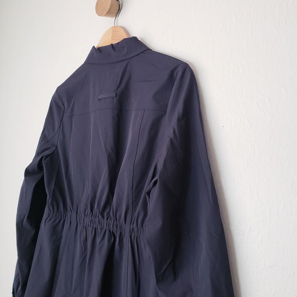 Sam Edelman Black Waterproof Lightweight Shirt-Jacket Shacket Rain Coat Small - Picture 8 of 12